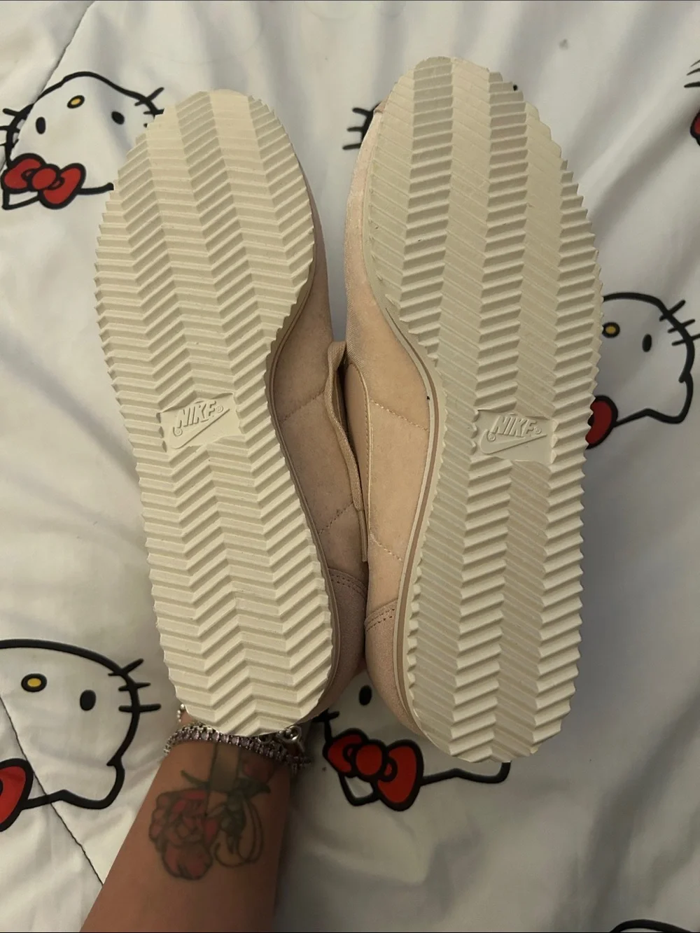Nike Suede Sneakers - Blush Beige